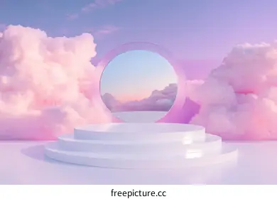 pink clouds