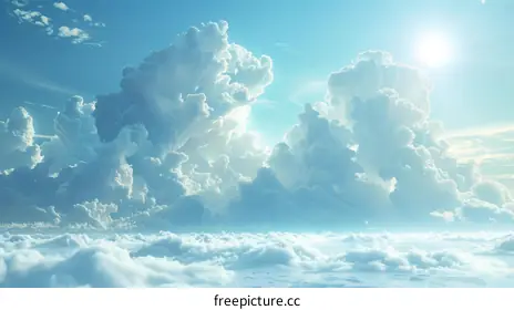 fluffy clouds
