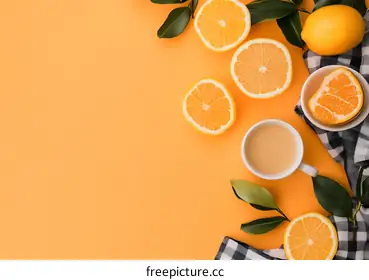 orange background