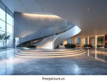 curved staircase