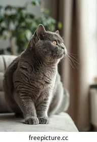 grey cat