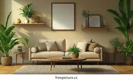 beige sofa