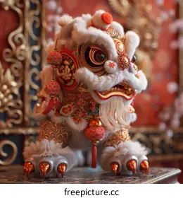 Chinese lion dance