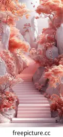 pink landscape