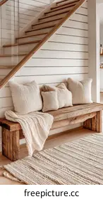 wooden bench