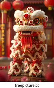 Lion dance performance