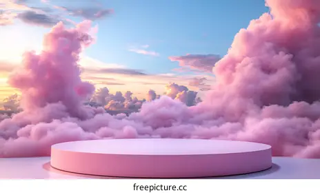 pink clouds