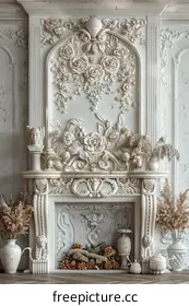 fireplace mantel