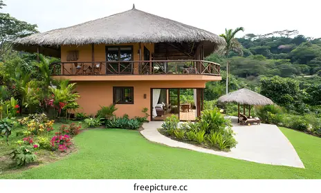 tropical villa