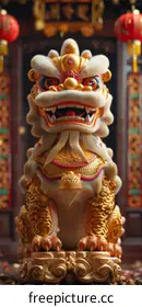 Chinese lion dance