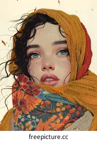 yellow scarf