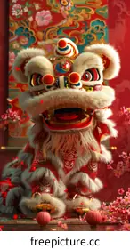 Lion dance performance