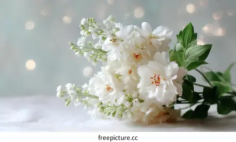 white flowers