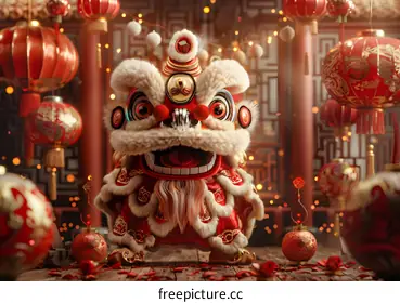 Lion Dance Costume