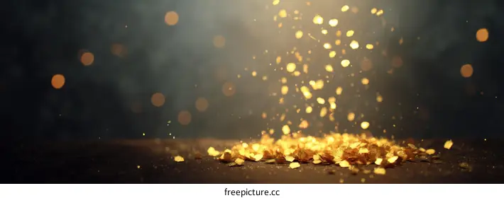 golden confetti