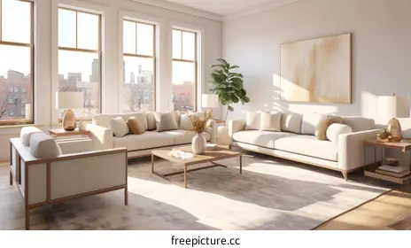 beige sofa