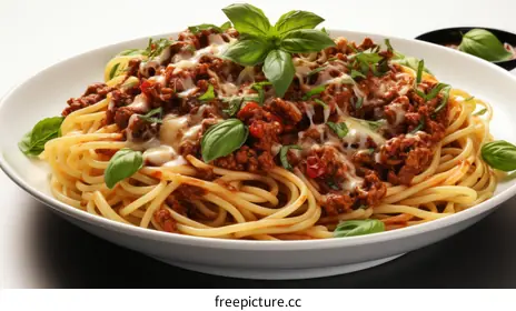 spaghetti with tomato sauce