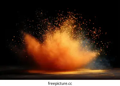 colorful explosion