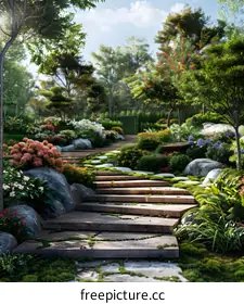 Garden landscape design renderings