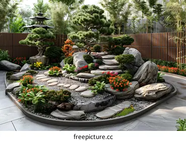 dry landscape garden