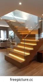 wooden stairs