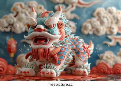 Lion Dance Head