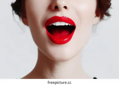 red lips