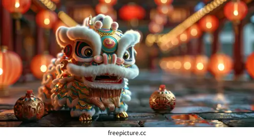 Lion Dance Head
