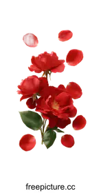 red flowers