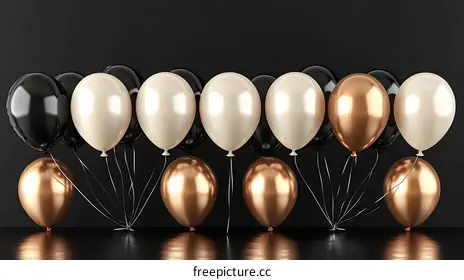 gold balloons