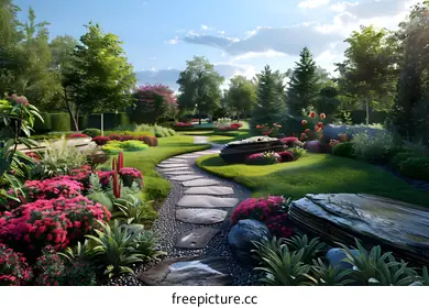 Garden landscape design renderings