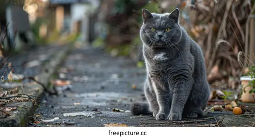 gray cat