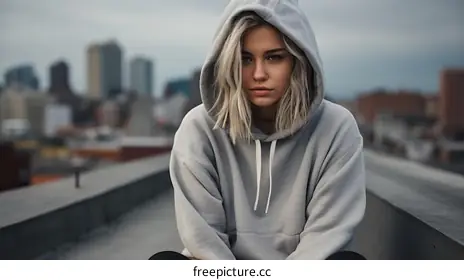 looking at the camera