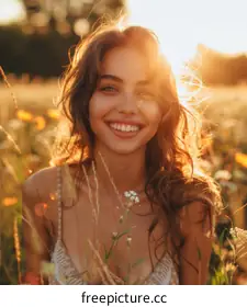 woman smiling