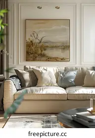 beige sofa