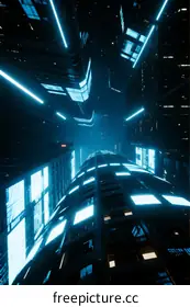 glowing architecture