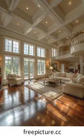 spacious living room