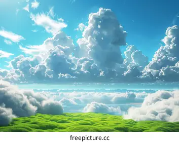 fluffy clouds