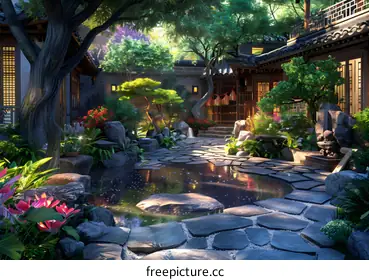 Chinese courtyard