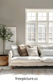 white sofa