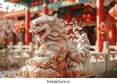 Lion dance martial arts