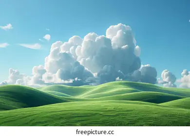 fluffy clouds