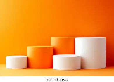 orange background
