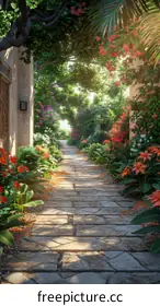 cobblestone path