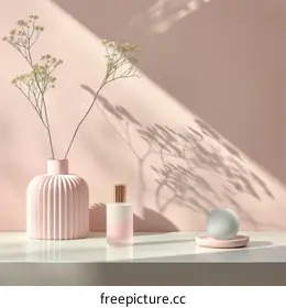 pink vase