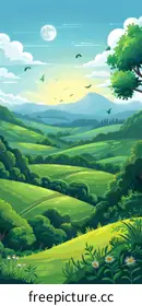 landscape illustration