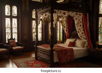 four poster bed