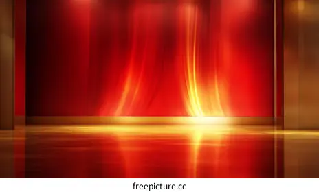 red background