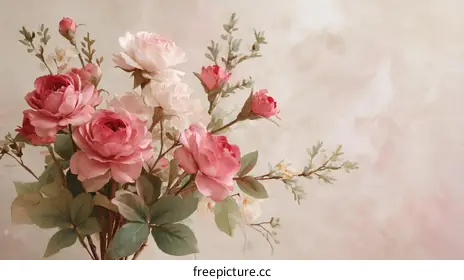 pink roses