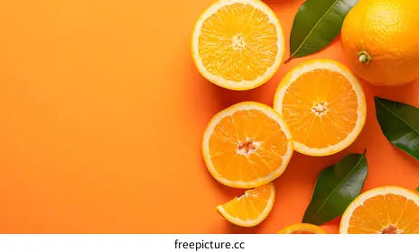 orange background